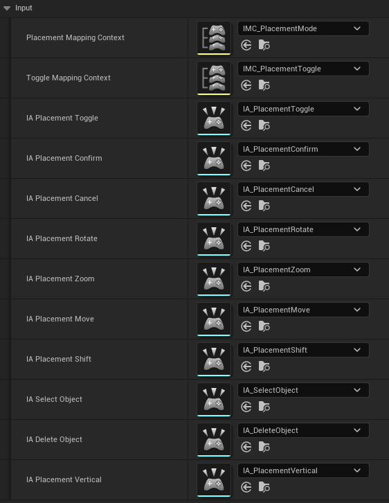 Input Settings Configuration